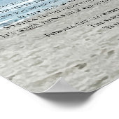 Stop niet met het Uitzicht van de gedicht-oceaan Poster (Hoek)