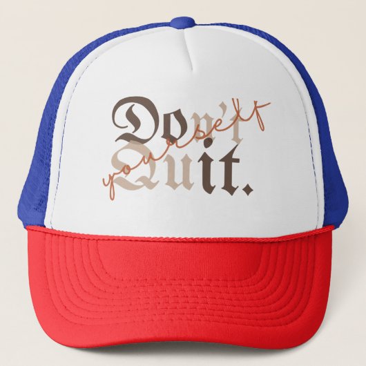 Stop niet met jezelf - Empowering Gift - Trucker H Pet (Voorkant)