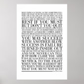 Stop niet met John Greenleaf Whittier Poster (Voorkant)