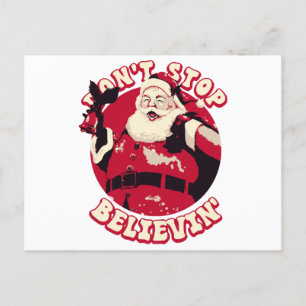 Stop niet met kerst te geloven briefkaart