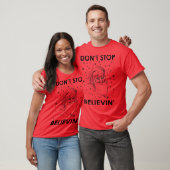 Stop niet met Kerstman te geloven T-shirt (Unisex)