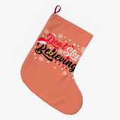 Stop niet met Kerstmis te geloven dat de rendieraa Grote Kerstsok (Voorkant (Hangend))
