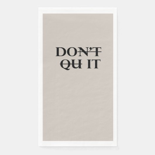 Stop niet met keukenhanddoek servet (Voorkant)