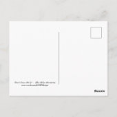 Stop niet met me in de blauwe berggebieden briefkaart (Achterkant)