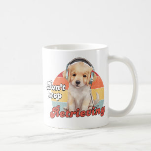 Stop niet met ophalen, grappige Golden Retriever-h Koffiemok