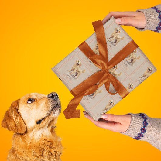 Stop niet met ophalen - hondenliefhebber - Golden  Cadeaupapier