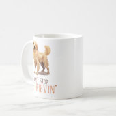 Stop niet met ophalen - hondenliefhebber- Golden R Koffiemok (Voorkant links)
