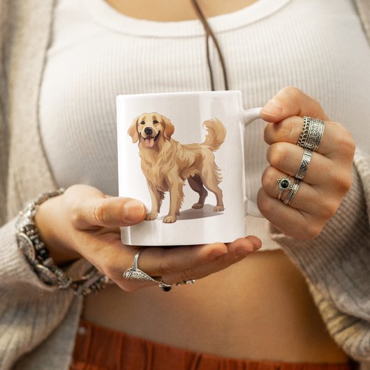 Stop niet met ophalen - hondenliefhebber- Golden R Koffiemok