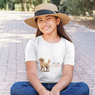 Stop niet met ophalen - hondenliefhebber - Golden T-shirt