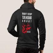 Stop niet met praten over Gaza Hoodie (Achterkant)