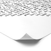 Stop niet met Wall Art Song Lyric Heart Print (Hoek)