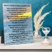 STOP NIET OOIT VAN ME FOTOPLAAT (Zijkant)