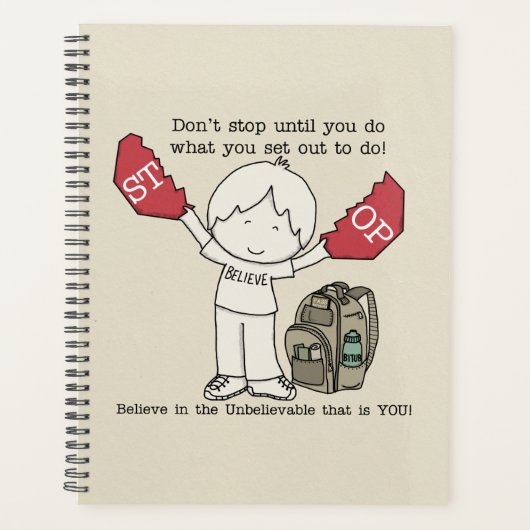 Stop niet planner (Voorkant)