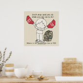 Stop niet poster (Keuken)