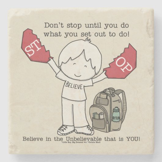 Stop niet stenen onderzetter (Voorkant)