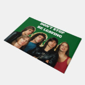 Stop niet te verlaten deur mat (Schuin)