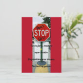 Stop niet tegen Meisje! Vast Wenskaart aanmoedigen (Staand voorkant)