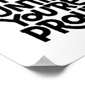 Stop niet tot je trots bent poster (Hoek)