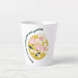 Stop Niet Totdat Je Trots Bent  Motiverende Quote Latte Mok