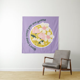 Stop Niet Totdat Je Trots Bent Motiverende Quote Wandkleed