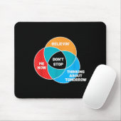 Stop niet Venn Diagram Clic Rock Muismat (Met muis)