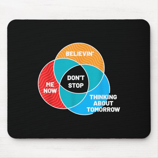 Stop niet Venn Diagram Clic Rock Muismat (Voorkant)