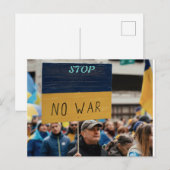 STOP NO WAR BRIEFKAART (Voorkant / Achterkant)