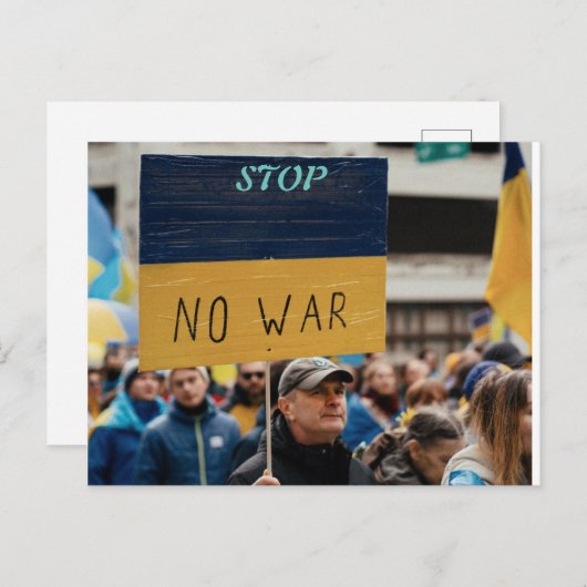 STOP NO WAR BRIEFKAART (Voorkant / Achterkant)