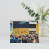 STOP NO WAR BRIEFKAART (Staand voorkant)