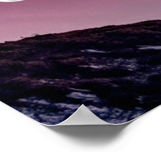 STOP NOOIT DREAMING Sunset Mountains Quote Poster (Hoek)