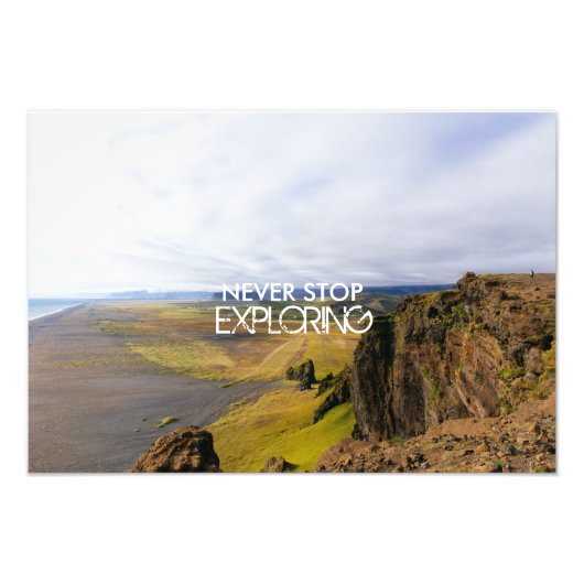 STOP NOOIT EXPLOREN FOTO AFDRUK (Voorkant)