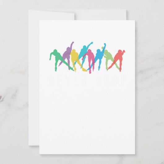 Stop nooit Gealigneerde het Schatsen Rollerblading Kaart (Voorkant)