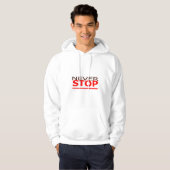 STOP NOOIT HODED SWEATSHIRT (Voorkant volledig)