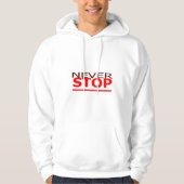 STOP NOOIT HODED SWEATSHIRT (Voorkant)