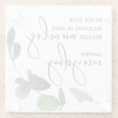 STOP NOOIT IN HOOP ALS MIRAKLEN, ALTIJD GLAZEN ONDERZETTER (Achterkant)