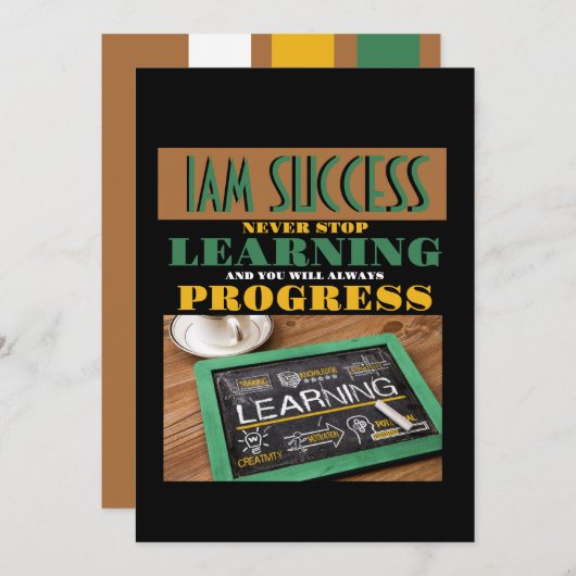 STOP NOOIT LEREN KAART (Voorkant / Achterkant)