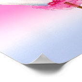 Stop nooit met ballet dansen zwaan roze kinderkame poster (Hoek)