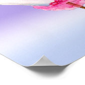 Stop nooit met dansen fantasie ballet zwaan kinder poster (Hoek)