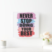 Stop nooit met het doen van je beste wandklok (Huis)