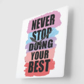 Stop nooit met het doen van je beste wandklok (Hoek)