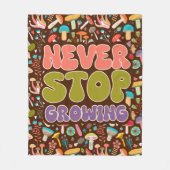 Stop nooit met het kweken van paddenstoel fleece deken (Voorkant)