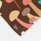 Stop nooit met het kweken van paddenstoel fleece deken (Hoek)