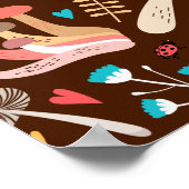 Stop nooit met het kweken van paddenstoel poster (Hoek)