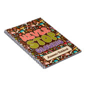 Stop nooit met het kweken van paddenstoel spiraal notitieboek (Rechterzijde)