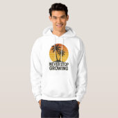 Stop nooit met het kweken van Retro Sunset Hoodie (Voorkant volledig)