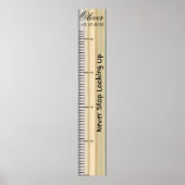 Stop nooit met het opzoeken van baby boy groeikaar poster (Voorkant)