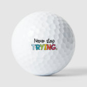 Stop nooit met het proberen van een waterfles golfballen (Voorkant)