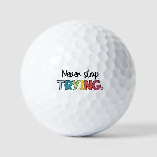 Stop nooit met het proberen van een waterfles golfballen (Voorkant)