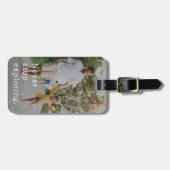 Stop nooit met het verkennen van aangepaste foto's bagagelabel (Voorkant horizontaal)