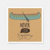 Stop nooit met het verkennen van kano servetten (Voorkant)